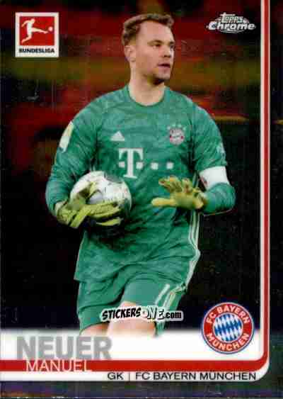 Figurina Manuel Neuer - Bundesliga Chrome 2019-2020 n. 77 - Topps