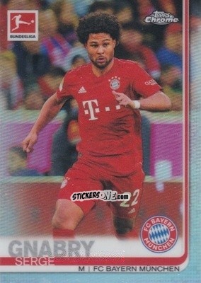Sticker Serge Gnabry - Bundesliga Chrome 2019-2020 n. 75r - Topps