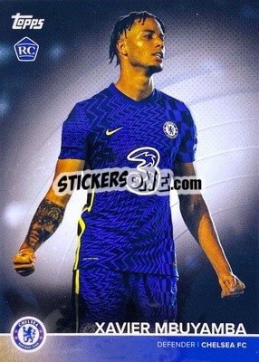 Sticker Xavier Mbuyamba - Chelsea FC 2021-2022 - Topps