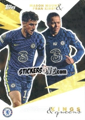 Sticker Fran Kirby / Mason Mount - Chelsea FC 2021-2022 n. 41 - Topps