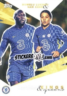 Sticker Sam Kerr / Romelu Lukaku - Chelsea FC 2021-2022 n. 42 - Topps