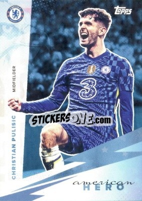 Sticker Christian Pulisic - Chelsea FC 2021-2022 n. 54 - Topps