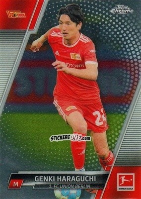 Sticker Genki Haraguchi - Bundesliga Chrome 2021-2022 n. 17 - Topps