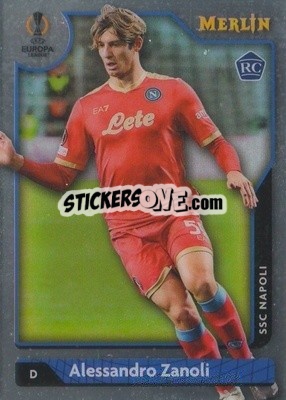 Sticker Alessandro Zanoli - Chrome Uefa Club Competitions 2021-2022 n. 2 - Topps Merlin