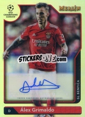 Sticker Álex Grimaldo - Chrome Uefa Club Competitions 2021-2022 n. A-AG - Topps Merlin