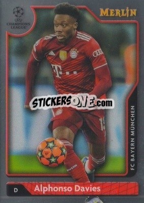 Sticker Alphonso Davies - Chrome Uefa Club Competitions 2021-2022 n. 109 - Topps Merlin