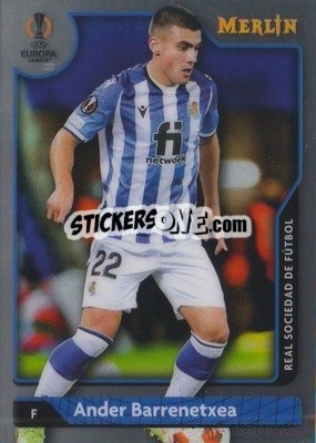 Sticker Ander Barrenetxea - Chrome Uefa Club Competitions 2021-2022 n. 16 - Topps Merlin