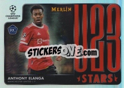 Sticker Anthony Elanga - Chrome Uefa Club Competitions 2021-2022 n. U23-18 - Topps Merlin