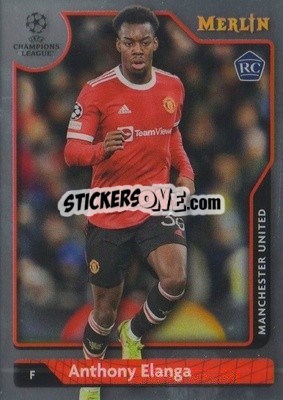 Sticker Anthony Elanga - Chrome Uefa Club Competitions 2021-2022 n. 143 - Topps Merlin
