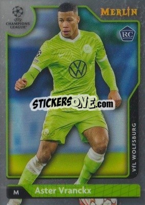 Sticker Aster Vranckx - Uefa Chrome 2021-2022 - Topps Merlin