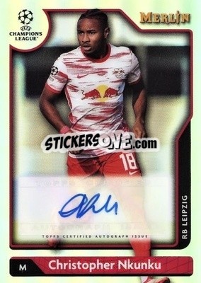 Sticker Christopher Nkunku - Chrome Uefa Club Competitions 2021-2022 n. A-CN - Topps Merlin