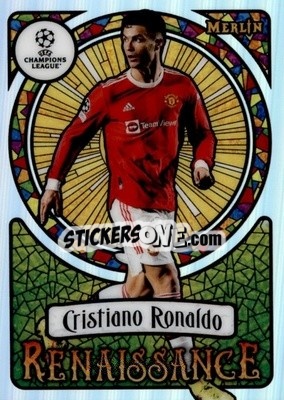 Sticker Cristiano Ronaldo - Chrome Uefa Club Competitions 2021-2022 n. R-2 - Topps Merlin