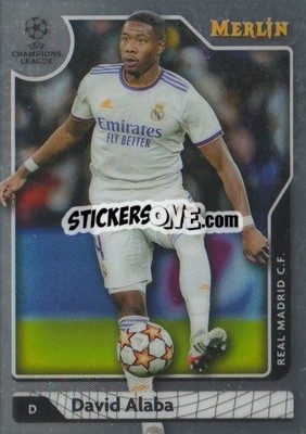 Sticker David Alaba - Chrome Uefa Club Competitions 2021-2022 n. 104 - Topps Merlin
