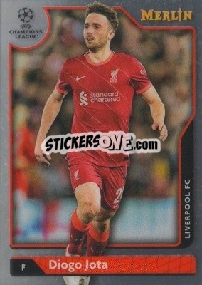 Sticker Diogo Jota - Chrome Uefa Club Competitions 2021-2022 n. 70 - Topps Merlin