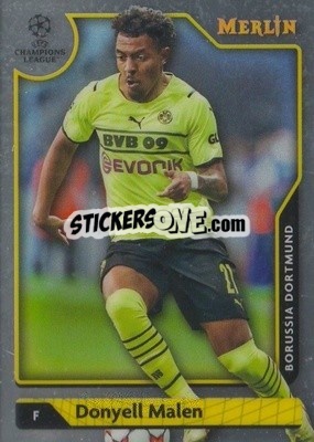 Sticker Donyell Malen - Chrome Uefa Club Competitions 2021-2022 n. 86 - Topps Merlin