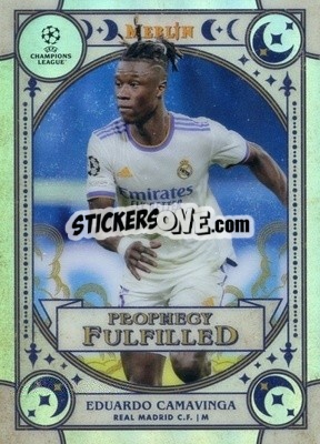 Cromo Eduardo Camavinga - Uefa Chrome 2021-2022 - Topps Merlin