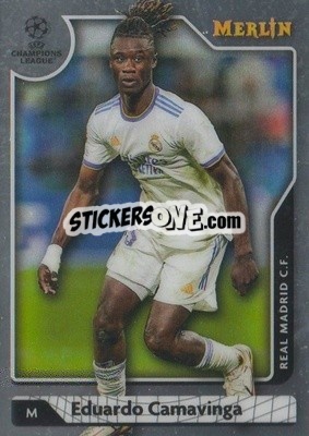 Sticker Eduardo Camavinga - Chrome Uefa Club Competitions 2021-2022 n. 95 - Topps Merlin