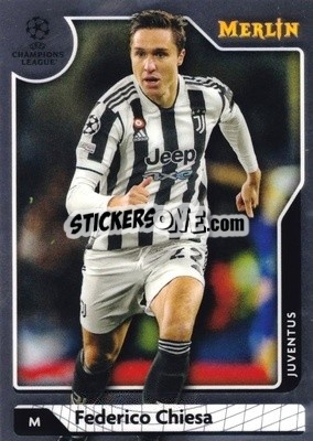 Sticker Federico Chiesa - Chrome Uefa Club Competitions 2021-2022 n. 54 - Topps Merlin