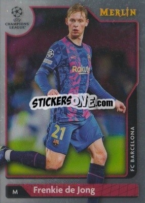 Sticker Frenkie De Jong - Uefa Chrome 2021-2022 - Topps Merlin