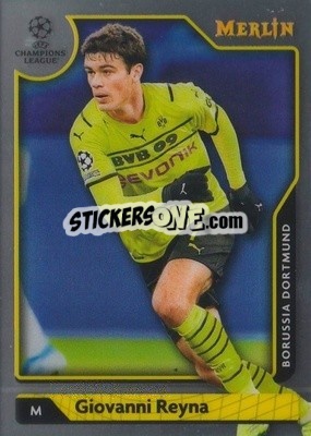 Sticker Giovanni Reyna - Chrome Uefa Club Competitions 2021-2022 n. 102 - Topps Merlin