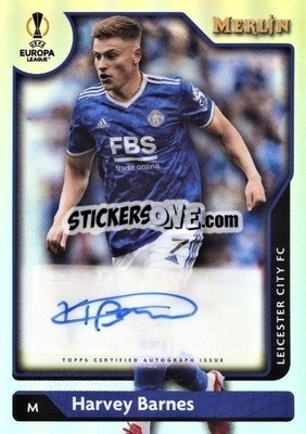 Sticker Harvey Barnes - Chrome Uefa Club Competitions 2021-2022 n. A-HB - Topps Merlin