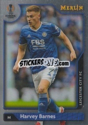 Sticker Harvey Barnes - Chrome Uefa Club Competitions 2021-2022 n. 121 - Topps Merlin