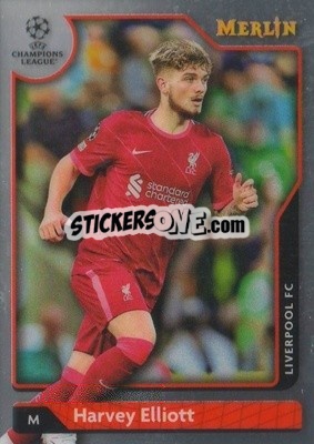 Sticker Harvey Elliott - Chrome Uefa Club Competitions 2021-2022 n. 122 - Topps Merlin