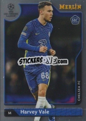 Sticker Harvey Vale - Uefa Chrome 2021-2022 - Topps Merlin