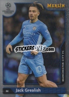 Sticker Jack Grealish - Chrome Uefa Club Competitions 2021-2022 n. 140 - Topps Merlin