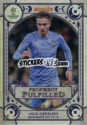Sticker Jack Grealish - Chrome Uefa Club Competitions 2021-2022 n. PF-3 - Topps Merlin