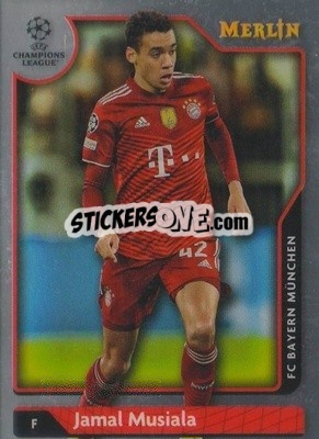 Sticker Jamal Musiala - Chrome Uefa Club Competitions 2021-2022 n. 130 - Topps Merlin