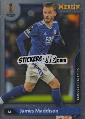 Sticker James Maddison - Chrome Uefa Club Competitions 2021-2022 n. 21 - Topps Merlin