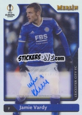 Sticker Jamie Vardy - Chrome Uefa Club Competitions 2021-2022 n. A-JV - Topps Merlin