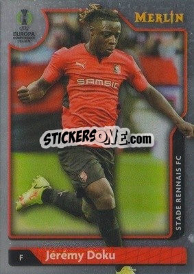 Sticker Jérémy Doku - Uefa Chrome 2021-2022 - Topps Merlin