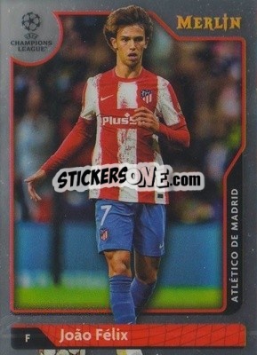 Sticker João Félix - Chrome Uefa Club Competitions 2021-2022 n. 14 - Topps Merlin