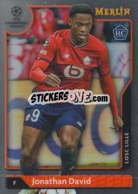 Sticker Jonathan David - Uefa Chrome 2021-2022 - Topps Merlin