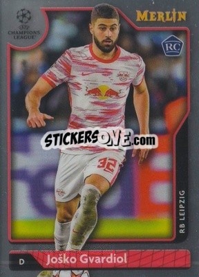 Sticker Joško Gvardiol - Chrome Uefa Club Competitions 2021-2022 n. 81 - Topps Merlin