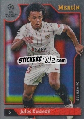 Sticker Jules Koundé - Chrome Uefa Club Competitions 2021-2022 n. 138 - Topps Merlin