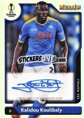 Sticker Kalidou Koulibaly - Chrome Uefa Club Competitions 2021-2022 n. A-KK - Topps Merlin