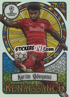 Sticker Karim Adeyemi - Chrome Uefa Club Competitions 2021-2022 n. R-14 - Topps Merlin