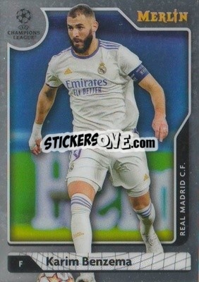 Sticker Karim Benzema - Chrome Uefa Club Competitions 2021-2022 n. 68 - Topps Merlin