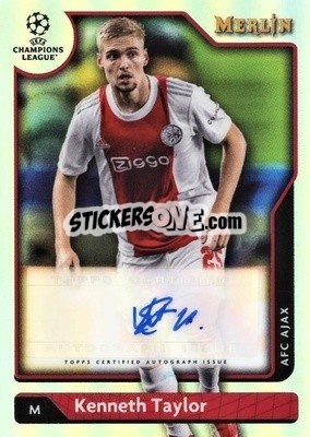 Sticker Kenneth Taylor - Chrome Uefa Club Competitions 2021-2022 n. A-KT - Topps Merlin