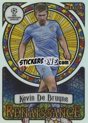 Sticker Kevin De Bruyne - Chrome Uefa Club Competitions 2021-2022 n. R-11 - Topps Merlin