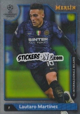 Sticker Lautaro Martínez - Chrome Uefa Club Competitions 2021-2022 n. 34 - Topps Merlin