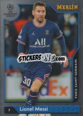 Sticker Lionel Messi - Chrome Uefa Club Competitions 2021-2022 n. 30 - Topps Merlin