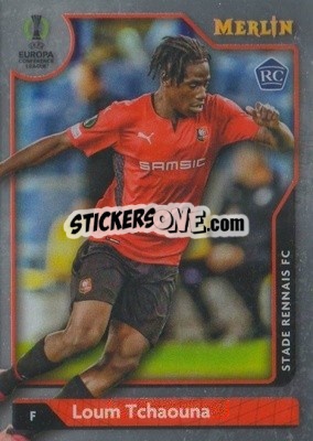 Sticker Loum Tchaouna - Chrome Uefa Club Competitions 2021-2022 n. 136 - Topps Merlin