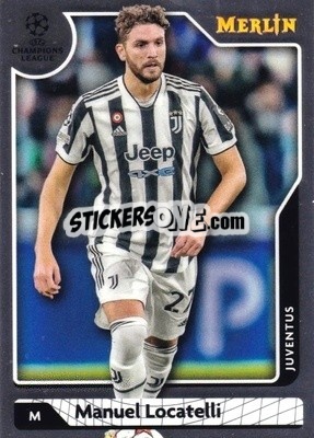 Sticker Manuel Locatelli - Chrome Uefa Club Competitions 2021-2022 n. 133 - Topps Merlin