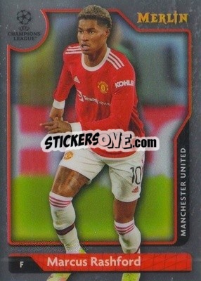 Sticker Marcus Rashford - Chrome Uefa Club Competitions 2021-2022 n. 89 - Topps Merlin