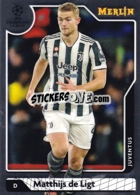 Figurina Matthijs de Ligt - Uefa Chrome 2021-2022 - Topps Merlin