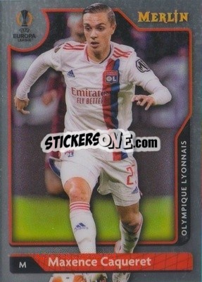 Sticker Maxence Caqueret - Chrome Uefa Club Competitions 2021-2022 n. 96 - Topps Merlin